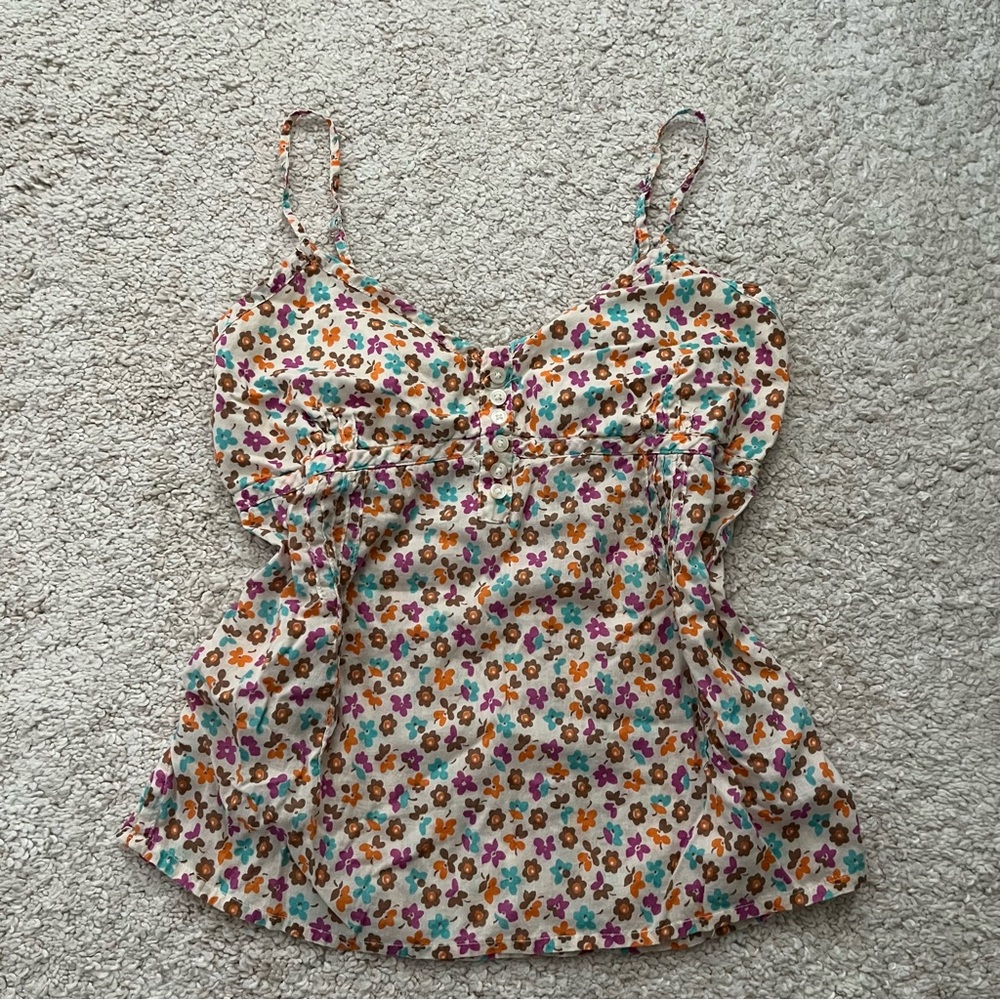 Aeropostale multi color flower tank top